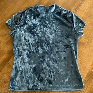 A New Day (Target) Velvety, stretchy, shimmery teal top size small.